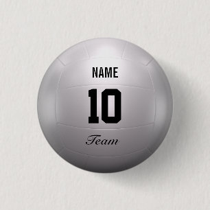 Volleyball-Team Button
