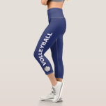 Volleyball Team Custom Text oder Teamname Navy Bla Capri Leggings<br><div class="desc">Stell dich auf den Platz mit diesen super bequemen Capri-Leggings mit einem Volleyball und deinem eigenen Text - Mannschaftsname,  Spielername,  etc.,  oder verlass "VOLLEYBALL" Set vor einem marineblauen Hintergrund. Ändern Sie einfach die Farbe,  um Ihre Club- oder Teamfarben!  Komfortable,  hochwertige Leggings - perfekt für den Volleyballspieler in Ihrem Leben.</div>