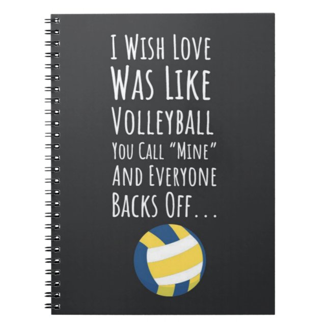 Volleyball Team gibt Bulk Notizblock (Vorderseite)