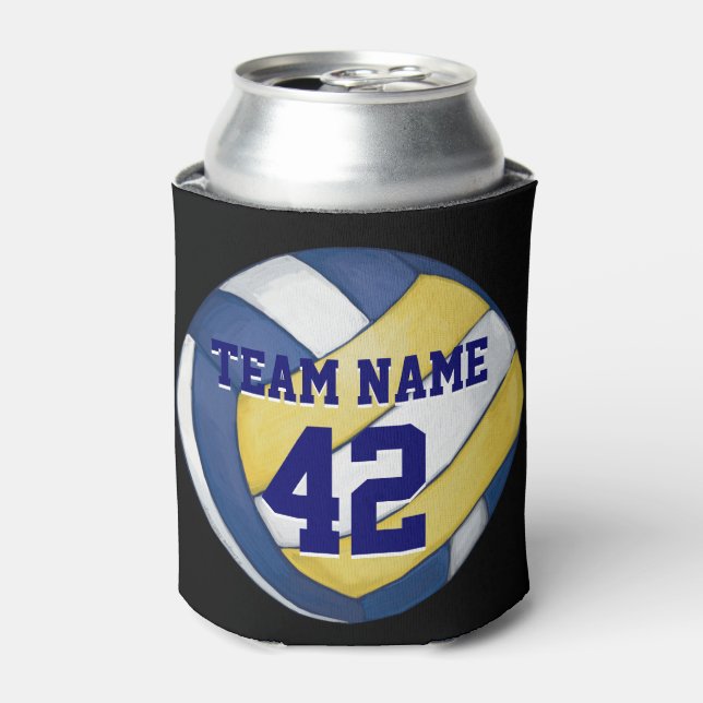 Volleyball Team Name und Nummer Dosenkühler (Kanne Vorderseite)