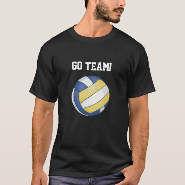 Volleyball Team Name und Nummer T-Shirt (Vorderseite)