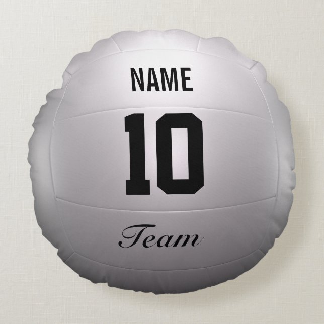 Volleyball-Team Rundes Kissen (Vorderseite)