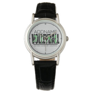 Volleyball Team Spieler ADD NAME School Top Athlet Armbanduhr