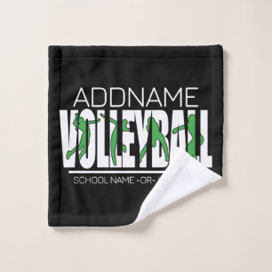 Volleyball Team Spieler ADD NAME School Top Athlet Badhandtuch Set