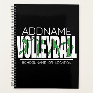 Volleyball Team Spieler ADD NAME School Top Athlet Planer