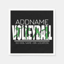 Volleyball Team Spieler ADD NAME School Top Athlet