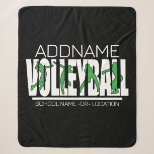 Volleyball Team Spieler ADD NAME School Top Athlet Sherpadecke