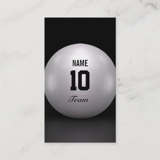 Volleyball-Team Visitenkarte (Vorderseite)