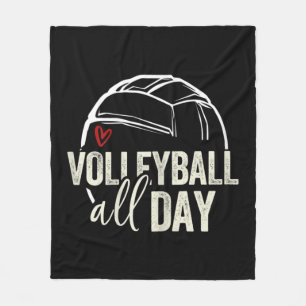 Volleyball Teen Girl Women Volleyball Graphic Voll Fleecedecke