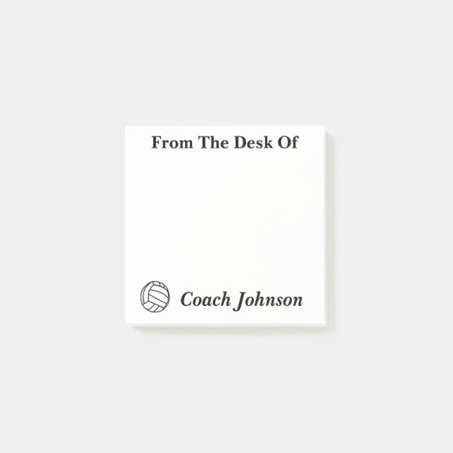 Volleyball - Themennotizen Post-it Klebezettel (Vorderseite)