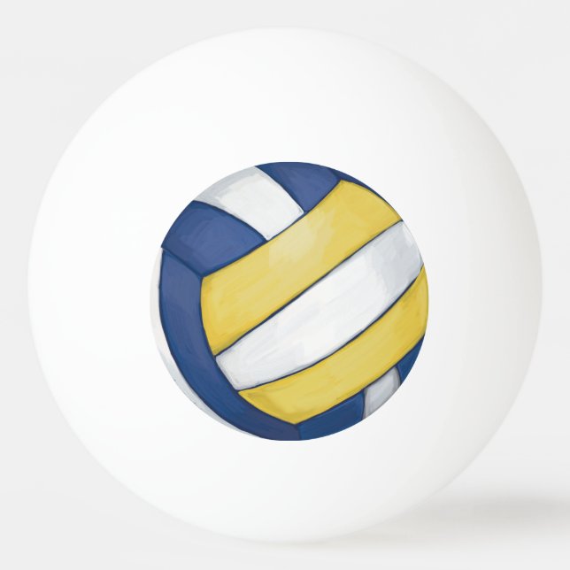 Volleyball Tischtennisball (Vorderseite)