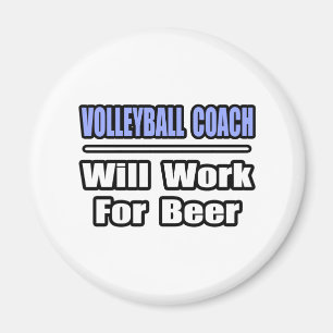 Volleyball-Trainer ...arbeitet für Bier Magnet