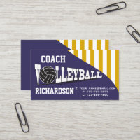 Volleyball-Trainer - Dunkelviolett und Gelb