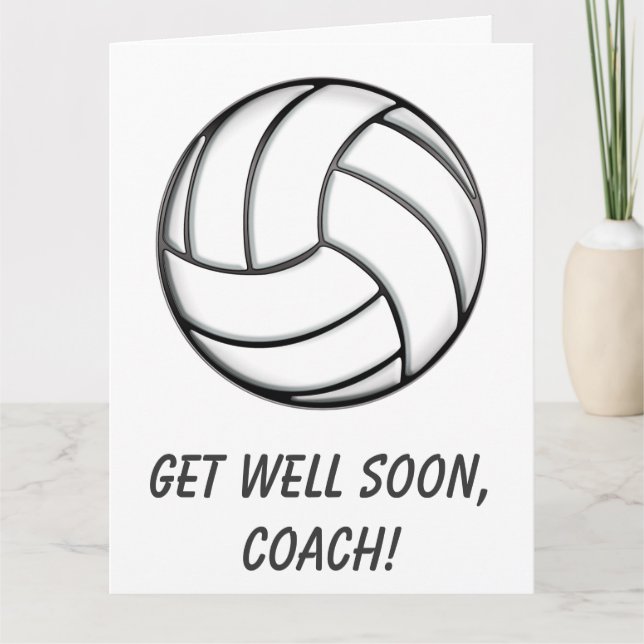 Volleyball-Trainer erholen sich bald Karte (Vorderseite)