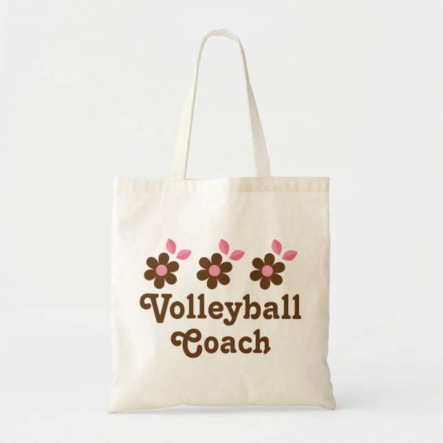 Volleyball-Trainer-Geschenk (Mädchen) Tragetasche (Vorne)