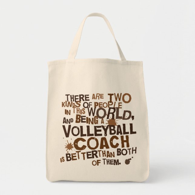 Volleyball-Trainer-Geschenk Tragetasche (Vorne)