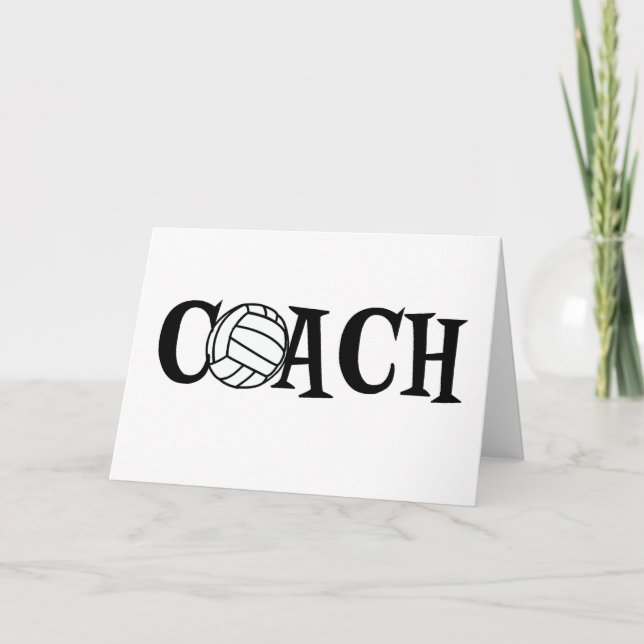 Volleyball-Trainer Karte (Vorderseite)