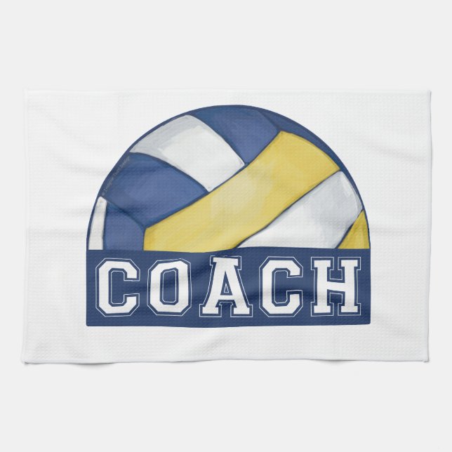 Volleyball-Trainer Küchentuch (Horizontal)
