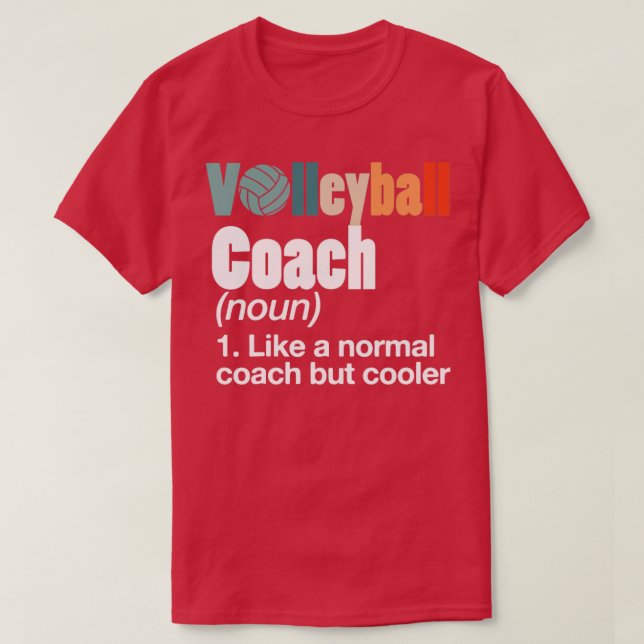 Volleyball-Trainer T-Shirt (Design vorne)