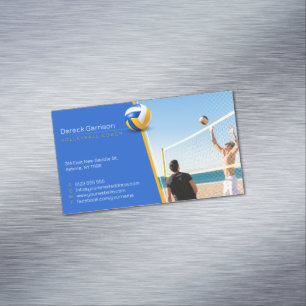 Volleyball-Trainer Übungsstunden Magnetische Visitenkarte