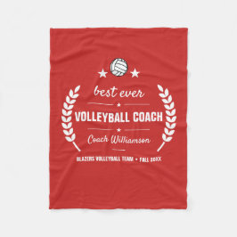 Volleyball-Trainerteam Vielen Dank, dass Sie Perso Fleecedecke