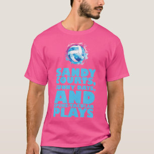 Volleyball-Trainertrainer Spiel Beach Volleyball T-Shirt