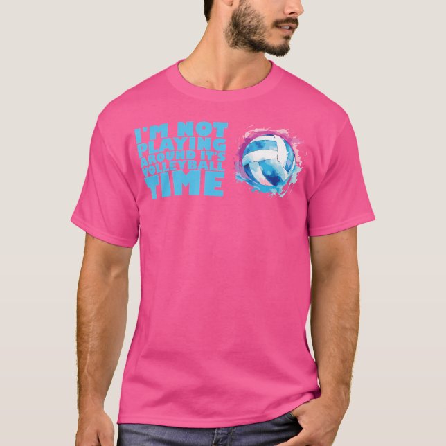 Volleyball-Trainertrainer Spiel Beach Volleyball T-Shirt (Vorderseite)