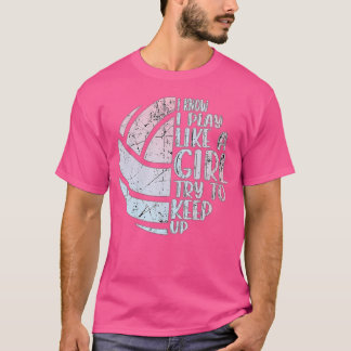 Volleyball-Tshirt für Girls Volleyball-Tshirt T-Shirt