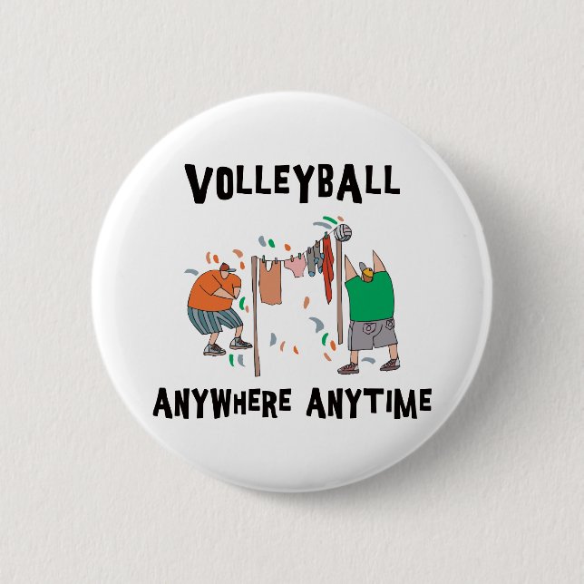 Volleyball überall jederzeit button (Vorderseite)