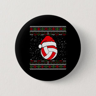 Volleyball Ugge Christmas Sweater Sport Lover Xmas Button