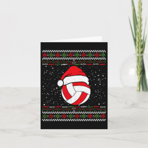 Volleyball Ugge Christmas Sweater Sport Lover Xmas Karte