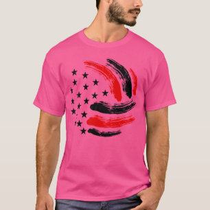 Volleyball US American Flag Beach Volleyball Lover T-Shirt