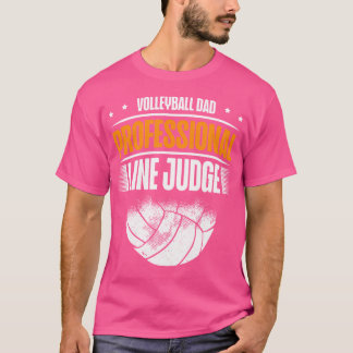 Volleyball Vater Beruflich Line Richter Funny Voll T-Shirt