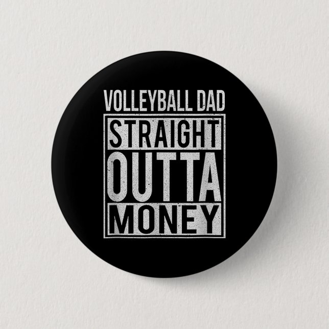 Volleyball Vater Direkt Ausflug Geld ich Spaß Button (Vorderseite)