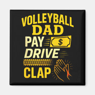 Volleyball-Vater - Lustiger stolzer Vater Spieler Magnet