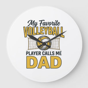 Volleyball-Vater Mein Lieblingsspieler nennt mich Große Wanduhr