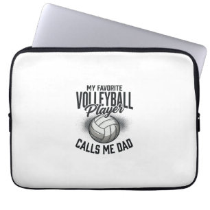 Volleyball-Vater Mein Lieblingsspieler nennt mich Laptopschutzhülle