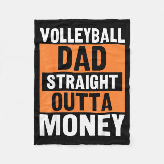 Volleyball-Vater Straight Outta Geld Lustiger Srts Fleecedecke