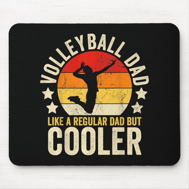 Volleyball Vater wie ein regelmäßiger Vater, aber  Mousepad (Vorne)