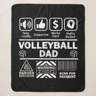 Volleyball-Vater Witziger Inhalt des Sportvaters Sherpadecke