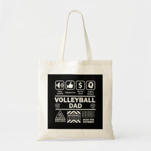 Volleyball-Vater Witziger Inhalt des Sportvaters Tragetasche