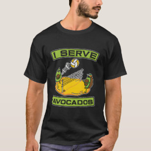 Volleyball Vball Beachvolleyball Avocado T-Shirt