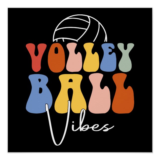 Volleyball Vibes Poster (Vorderseite)
