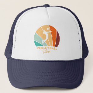 Volleyball Vintage Retro Volleyballspieler Truckerkappe