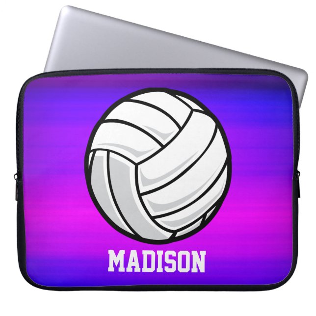 Volleyball, Violet Blue und Magenta Laptopschutzhülle (Vorderseite)
