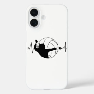 Volleyball - Volleyball Player Heartbeat iPhone 16 Hülle