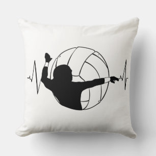 Volleyball - Volleyball Player Heartbeat Kissen