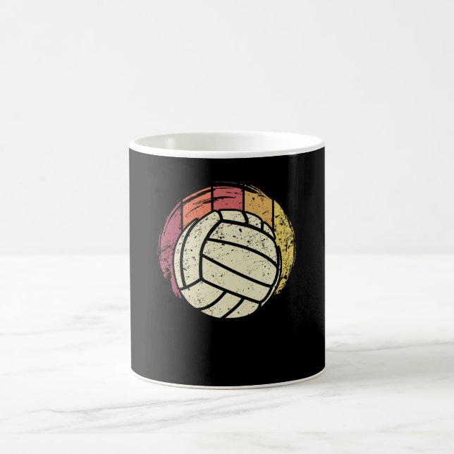 Volleyball Volleyball Retro Kaffeetasse (Mittel)