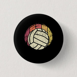 Volleyball Volleyball-Spieler Retro Button