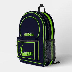 Volleyball, Volleyballspielerin, Mädchen, Geburtst Bedruckter Rucksack